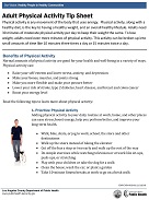 Adult Physical Activity Tip Sheet