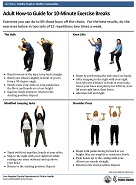 Adult How-to Guide for 10-Minute Exercise Breaks
