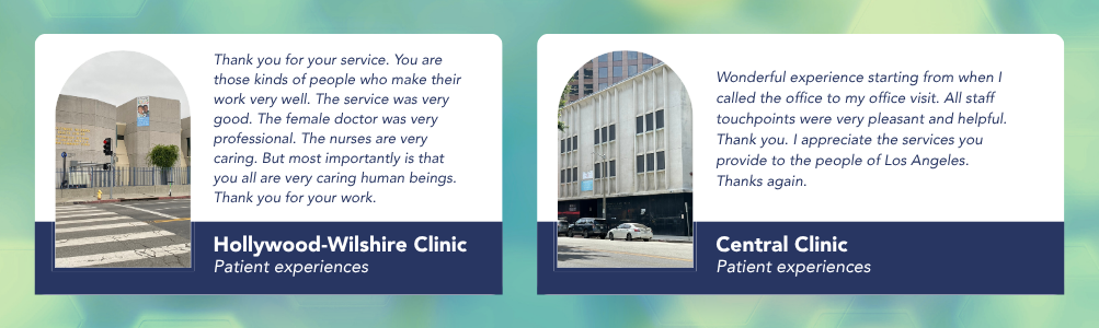 Hollywood-Wilshire & Central Patient Clinic Experiences
