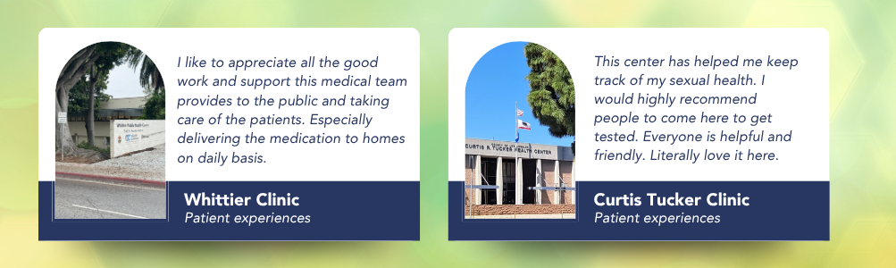 Center for Public Health MLK & Monrovia Clinic Patient Experiences