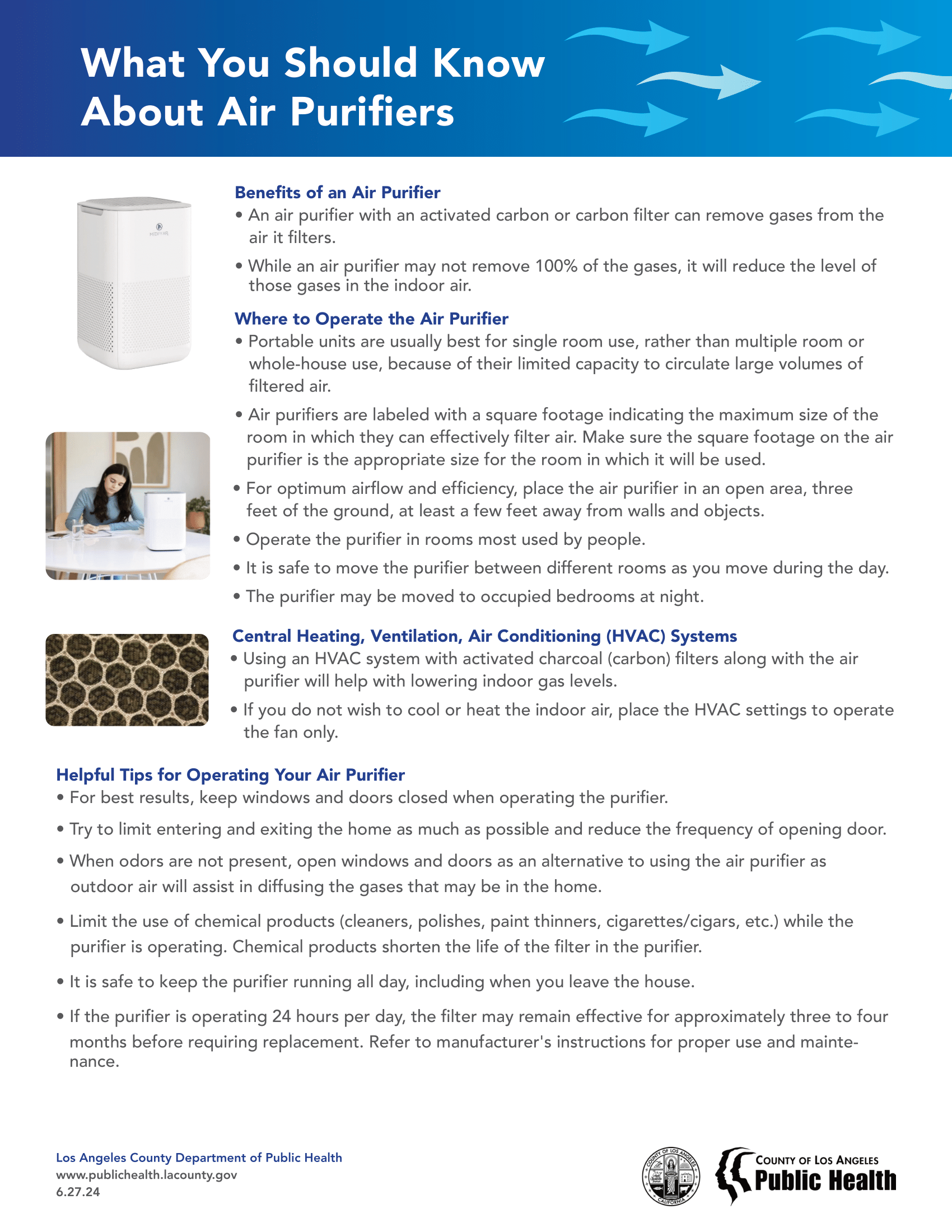 Using air purifiers