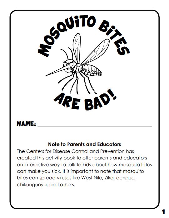 Children's Zika activity book