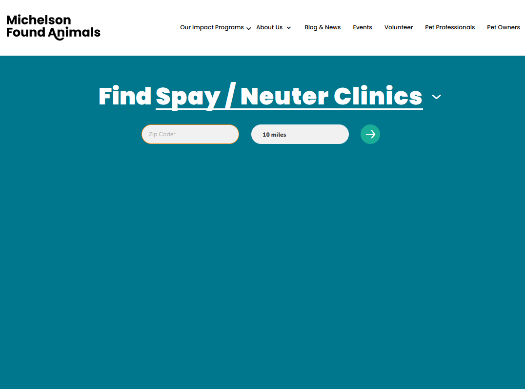 Find a low-cost spay/neuter clinic